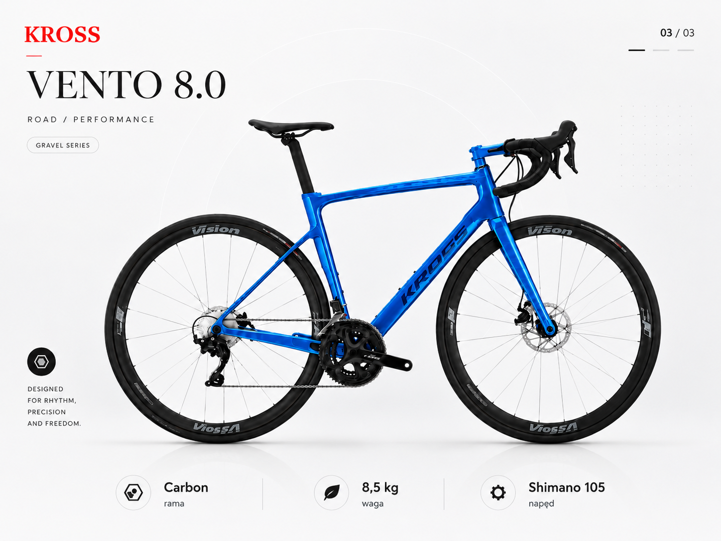 KROSS Vento 8.0 Electric Blue
